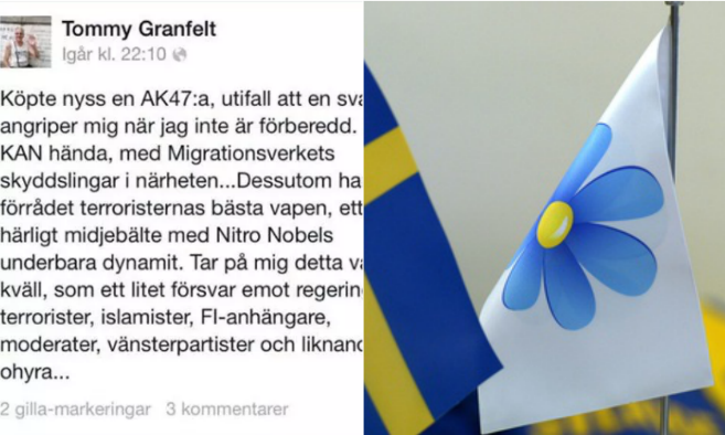 Sverigedemokraterna, Terrorister
